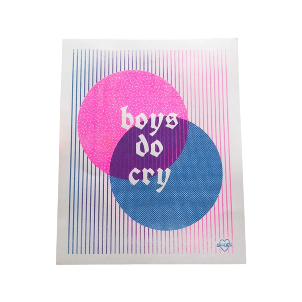 Boys Do Cry Print Ash + Chess Home - Wall & Mantle - Artwork