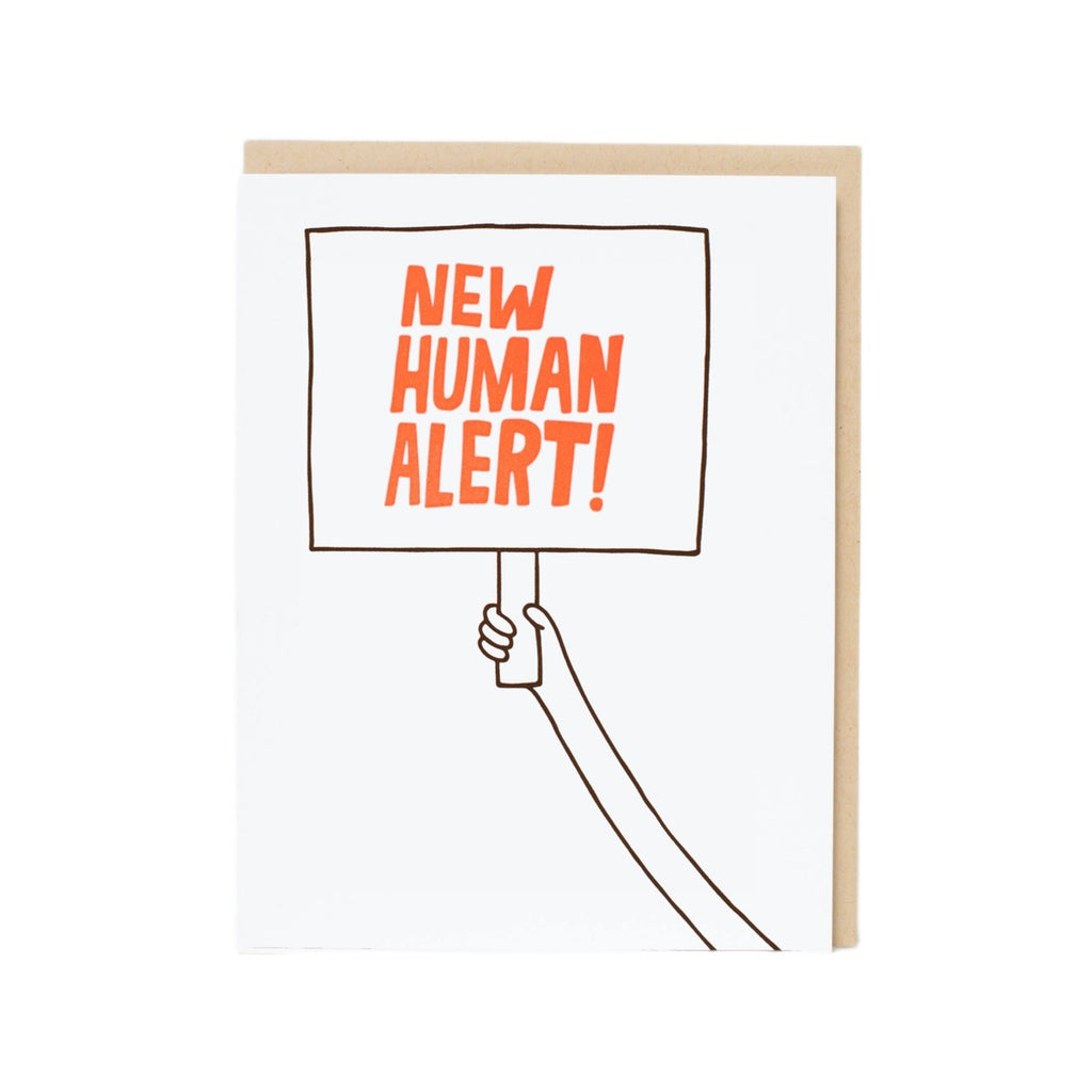 New Human Alert Baby Card Ashkahn Cards - Baby