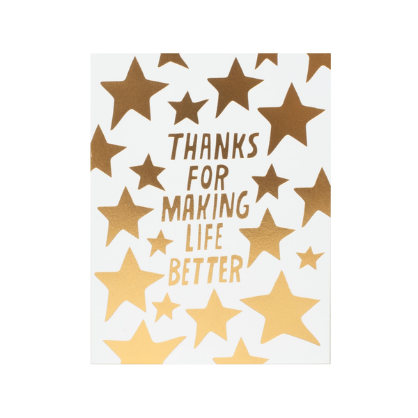 Making Life Better Stars Thank You Card Ashkahn Cards - Thank You