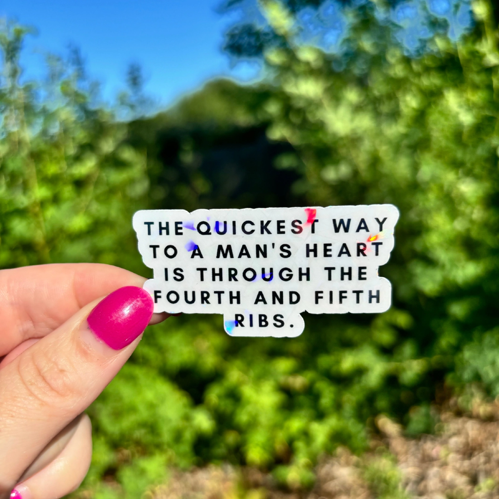ACOTAR The Quickest Way Ribs Sparkle Sticker – Urban General Store