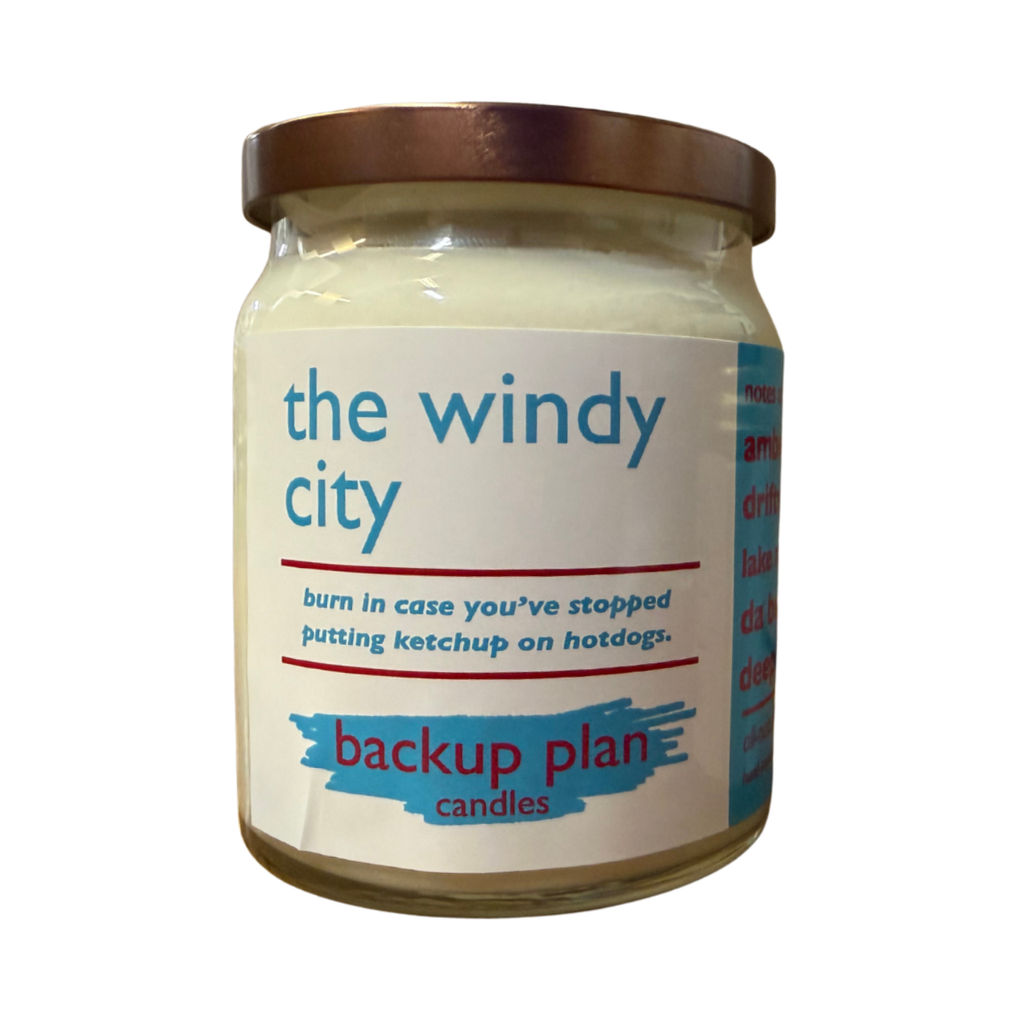 9oz The Windy City Candle Backup Plan Candles Home - Candles