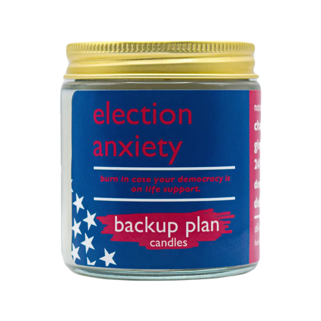 Election Anxiety Candle Backup Plan Candles Home - Candles