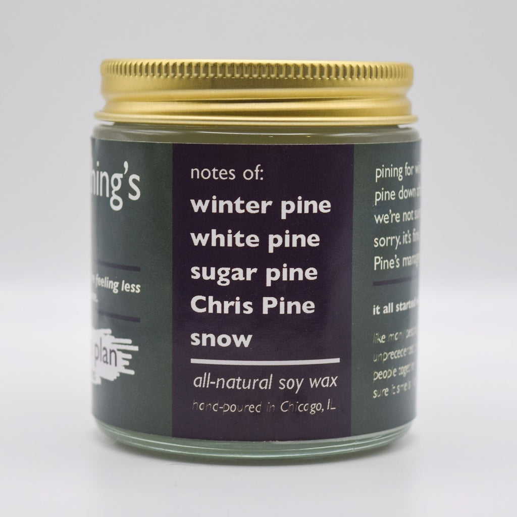 Everything's Pine Candle Backup Plan Candles Home - Candles