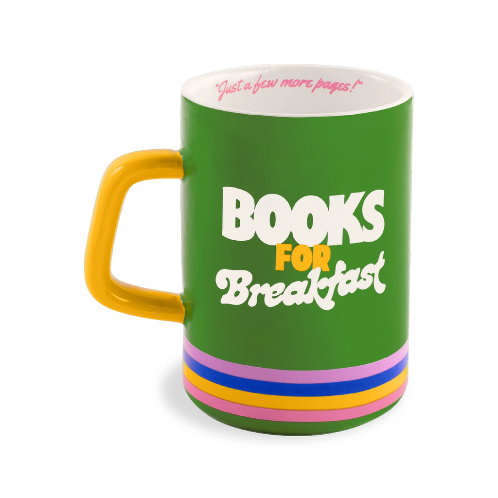 Books For Breakfast Hot Stuff Ceramic Mug Ban.do Home - Mugs & Glasses