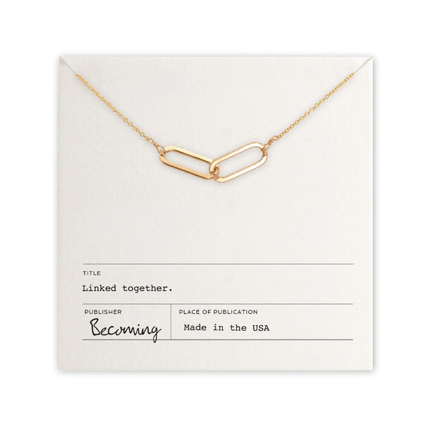 Linked Together Necklace - Gold Becoming Jewelry Jewelry - Necklaces