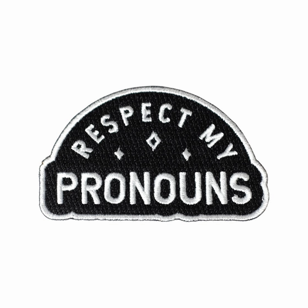 Respect My Pronouns Patch Biancas Design Shop Apparel & Accessories - Appliques & Patches