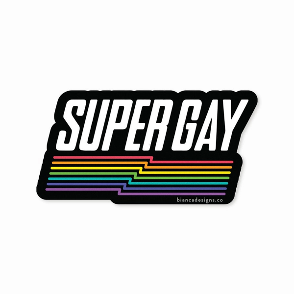 Super Gay Sticker Biancas Design Shop Impulse - Decorative Stickers