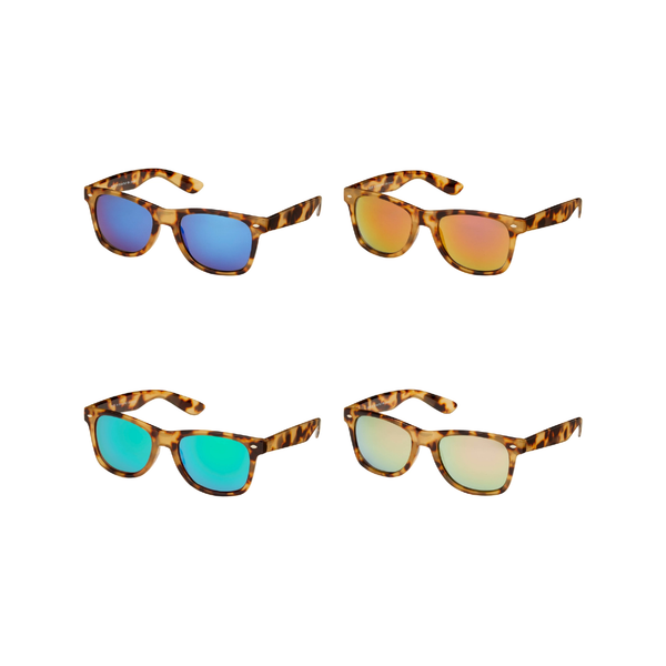 Classics Tort Mirror Color Lens Sunglasses - Adult Blue Gem Sunglasses Apparel & Accessories - Summer - Sunglasses