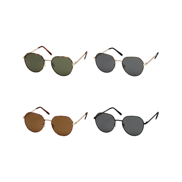 Heritage Metal Round Sunglasses - Adult Blue Gem Sunglasses Apparel & Accessories - Summer - Sunglasses