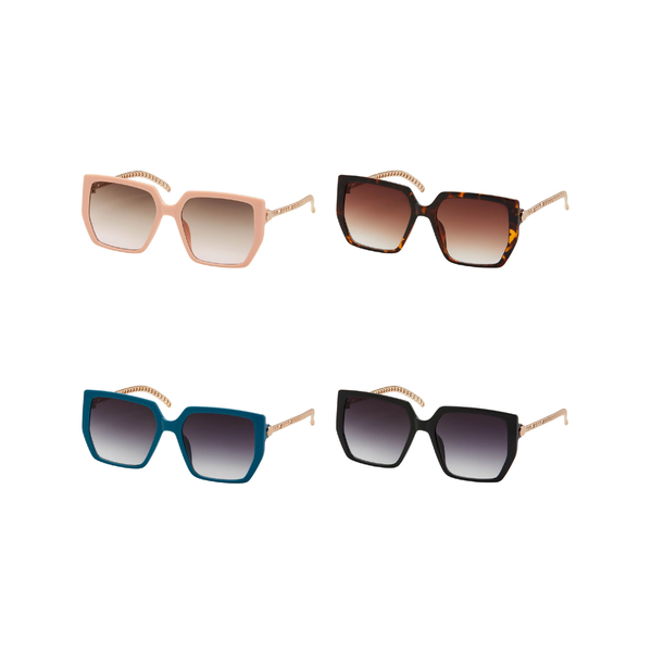 Jade Chic Oversized Sunglasses - Adult Blue Gem Sunglasses Apparel & Accessories - Summer - Sunglasses