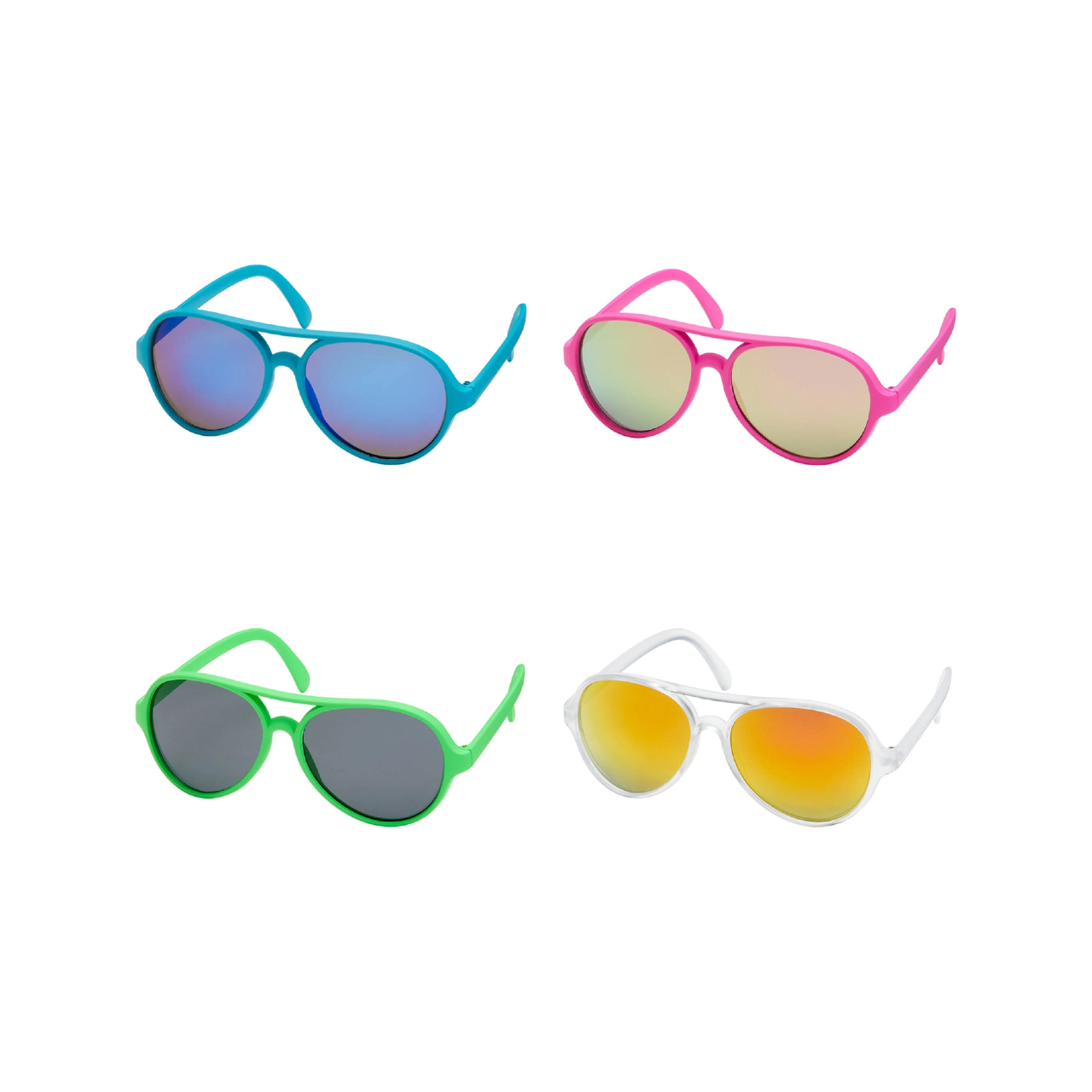 Pop Color Aviator Color Sunglasses - Kids – Urban General Store