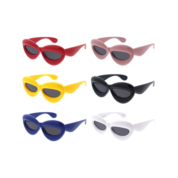 Rose Angled Bow Sunglasses - Adult Blue Gem Sunglasses Apparel & Accessories - Summer - Sunglasses