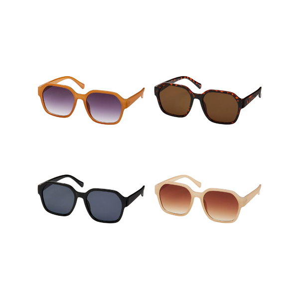 Rose Angled Oversized Sunglasses - Adult Blue Gem Sunglasses Apparel & Accessories - Summer - Sunglasses