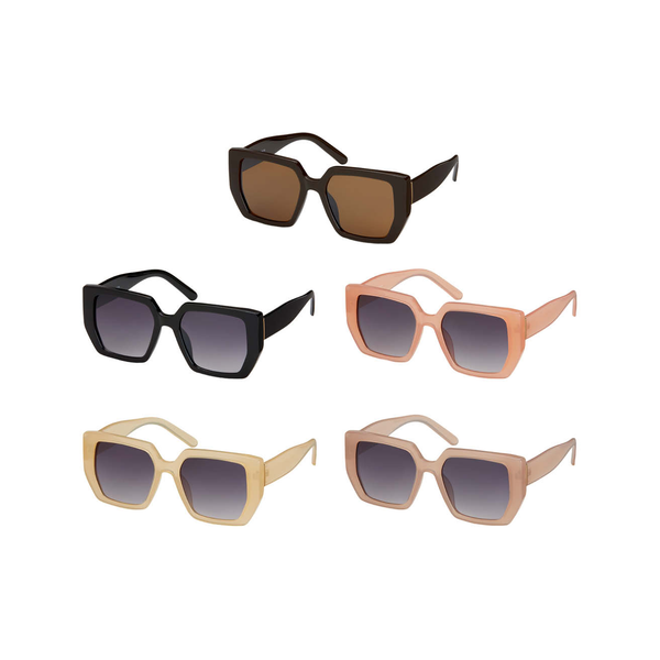 Rose Oversized Light Geo Sunglasses - Adult Blue Gem Sunglasses Apparel & Accessories - Summer - Sunglasses