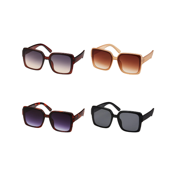 Rose Square Inlay Color Sunglasses - Adult Blue Gem Sunglasses Apparel & Accessories - Summer - Sunglasses