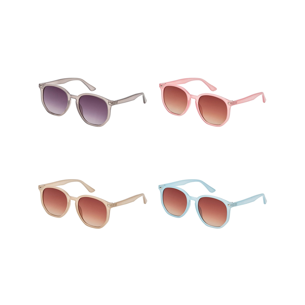 Round Crytal Colors Sunglasses - Adult Blue Gem Sunglasses Apparel & Accessories - Summer - Sunglasses
