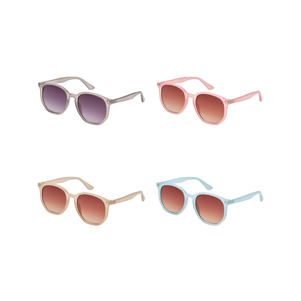 Round Crytal Colors Sunglasses - Adult Blue Gem Sunglasses Apparel & Accessories - Summer - Sunglasses