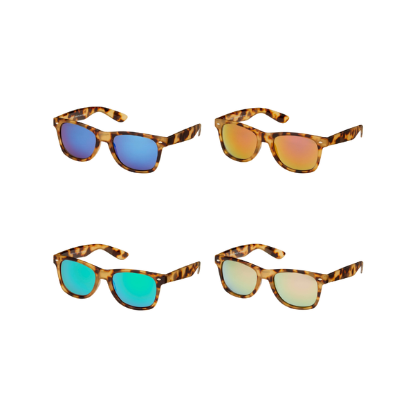 Tort Mirror Color Lens Sunglasses - Adult Blue Gem Sunglasses Apparel & Accessories - Summer - Sunglasses