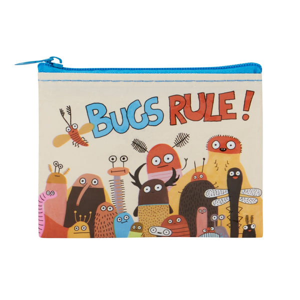 Bugs Rule Coin Puse Blue Q Apparel & Accessories - Bags - Coin Purses