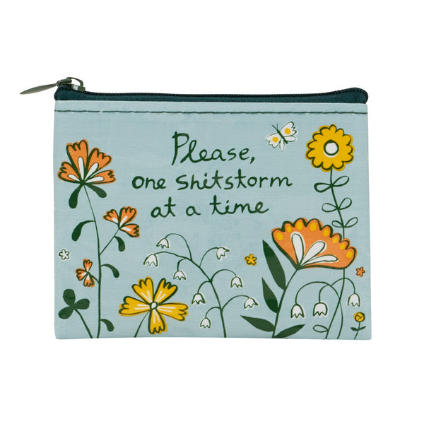 Shitstorm Coin Purse Blue Q Apparel & Accessories - Bags - Coin Purses