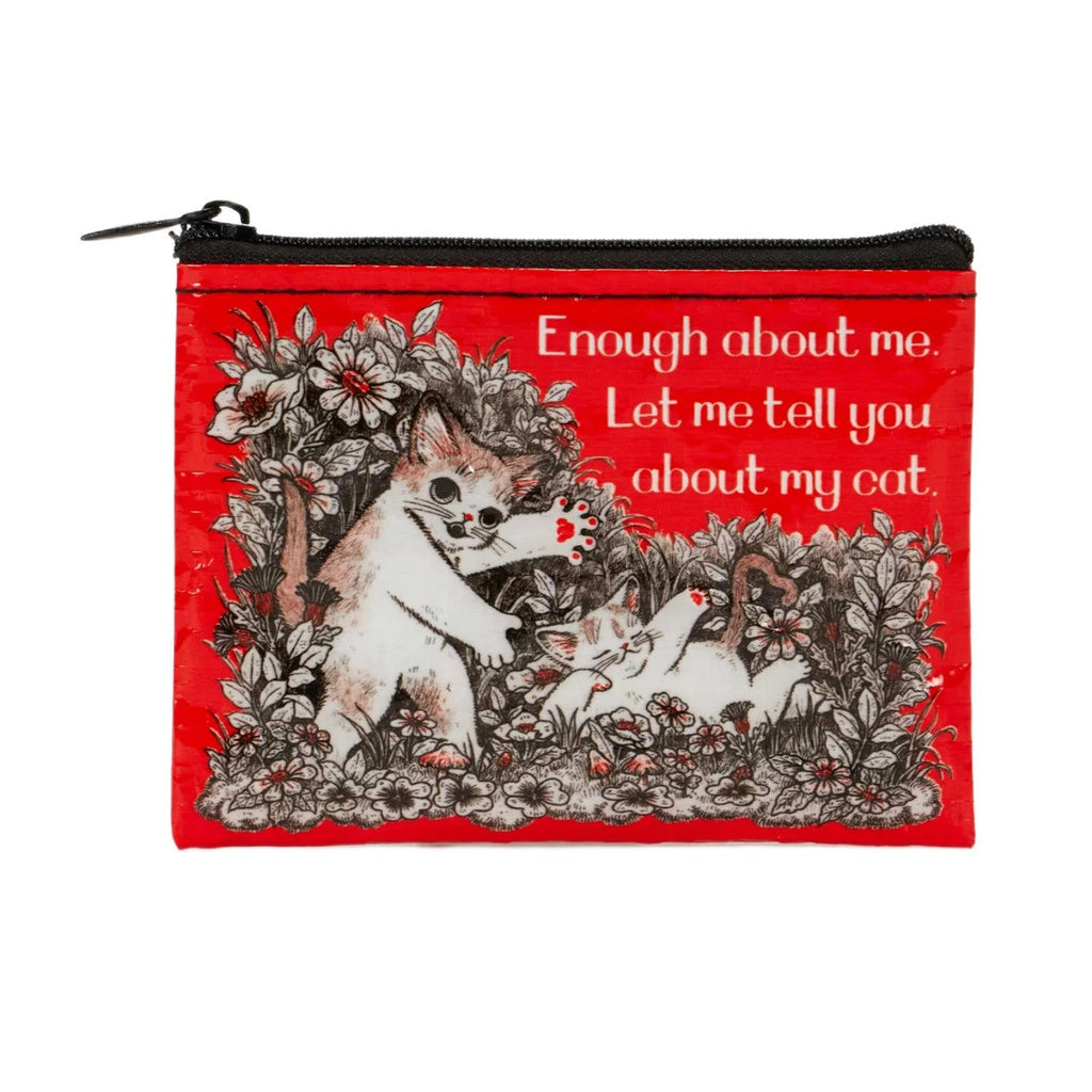 Tell You About My Cat Coin Purse Blue Q Apparel & Accessories - Bags - Coin Purses