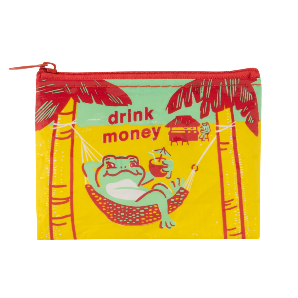 Drink Money Coin Purse Blue Q Apparel & Accessories - Bags - Coin Purses & Wallets