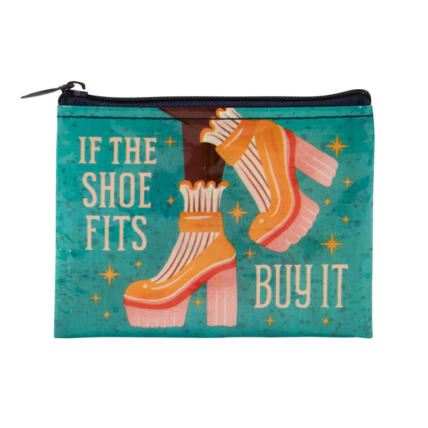 If The Shoe Fits Coin Purse Blue Q Apparel & Accessories - Bags - Coin Purses & Wallets