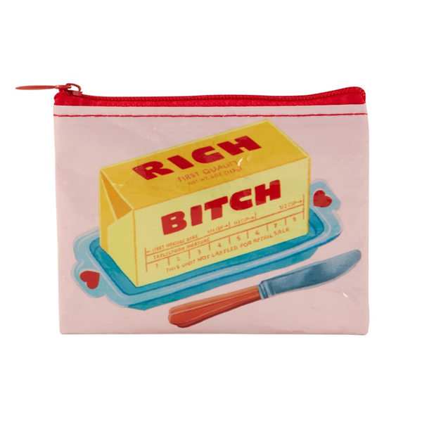 Rich B*tch Coin Purse Blue Q Apparel & Accessories - Bags - Coin Purses & Wallets