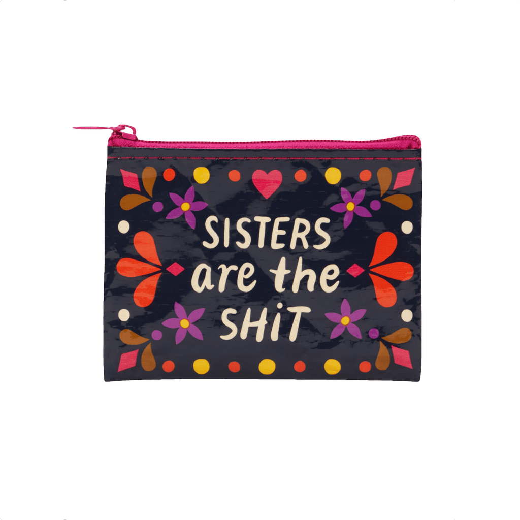 Sisters Are The Shit Coin Purse Blue Q Apparel & Accessories - Bags - Coin Purses & Wallets