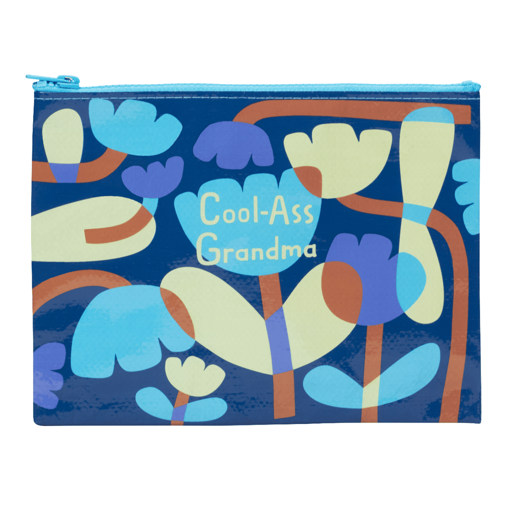 Cool Ass Grandma Zipper Pouch Blue Q Apparel & Accessories - Bags - Pouches & Cases