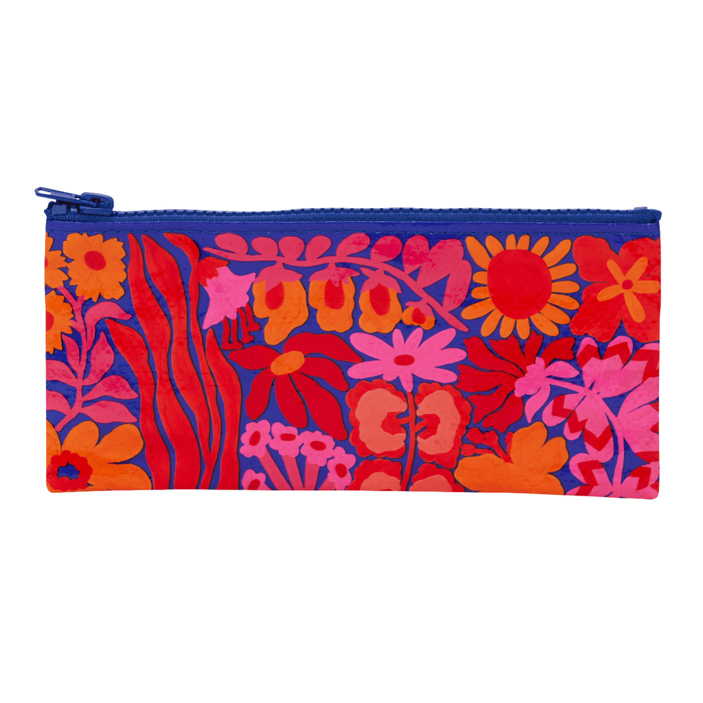 Bright Blooms Pencil Case Blue Q Apparel & Accessories - Bags - Pouches & Cases - Pen & Pencil Cases