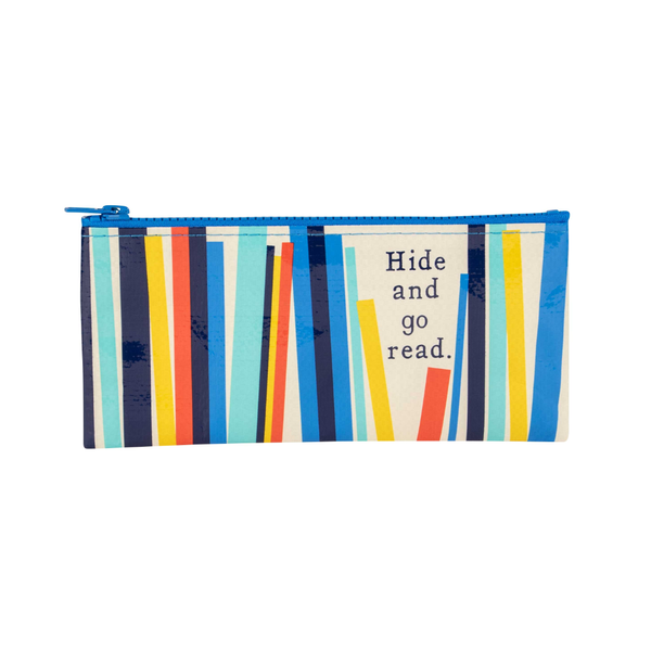Hide And Go Read Pencil Case Blue Q Apparel & Accessories - Bags - Pouches & Cases - Pen & Pencil Cases