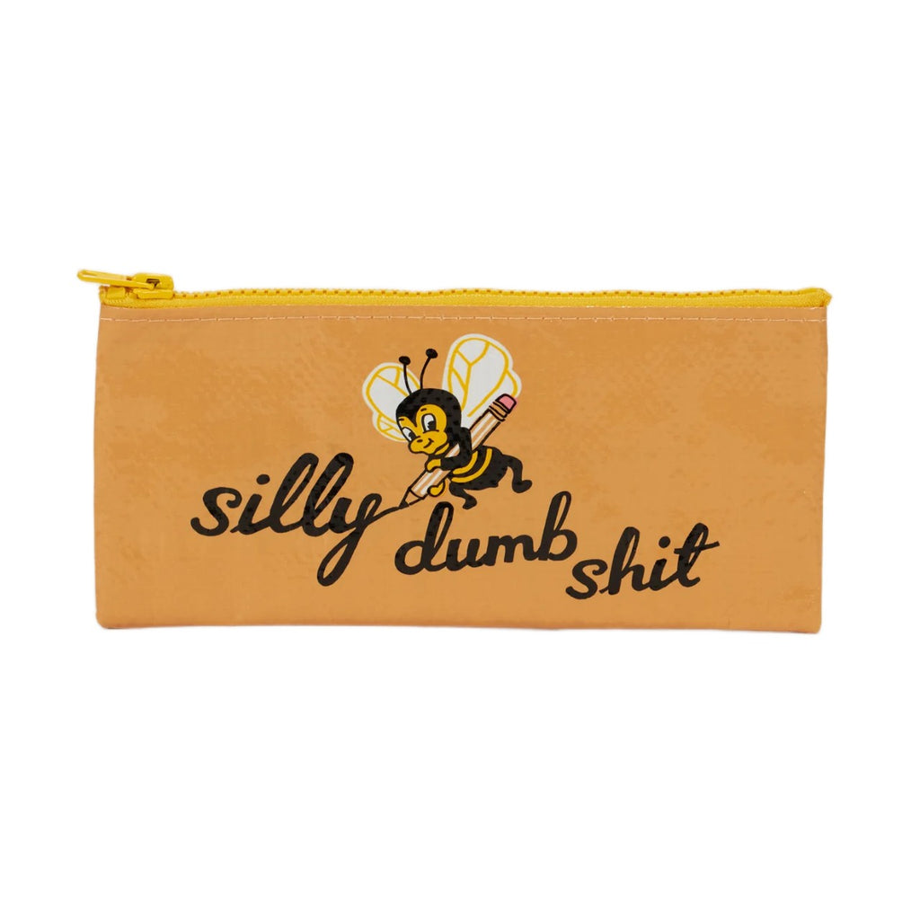 Silly Dumb Shit Pencil Case Blue Q Apparel & Accessories - Bags - Pouches & Cases - Pen & Pencil Cases