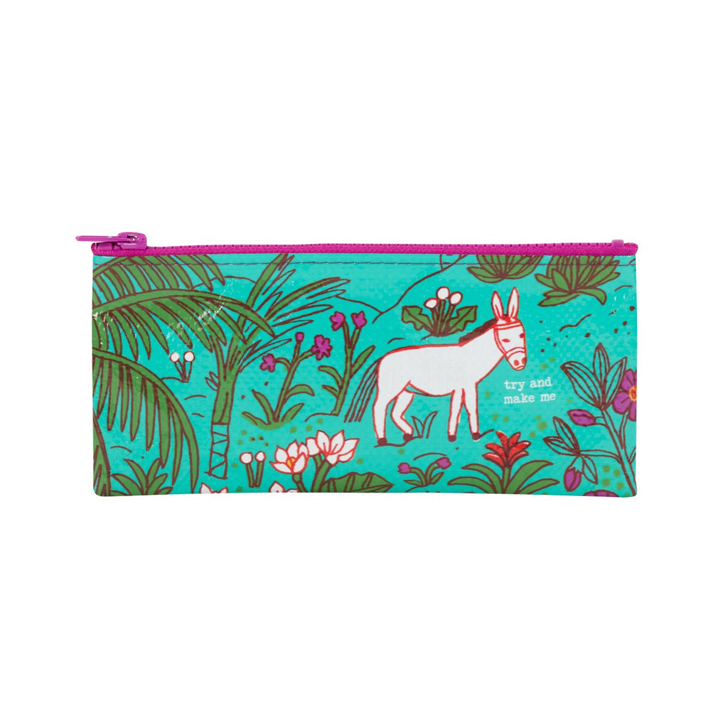 Try And Make Me Pencil Case Blue Q Apparel & Accessories - Bags - Pouches & Cases - Pen & Pencil Cases