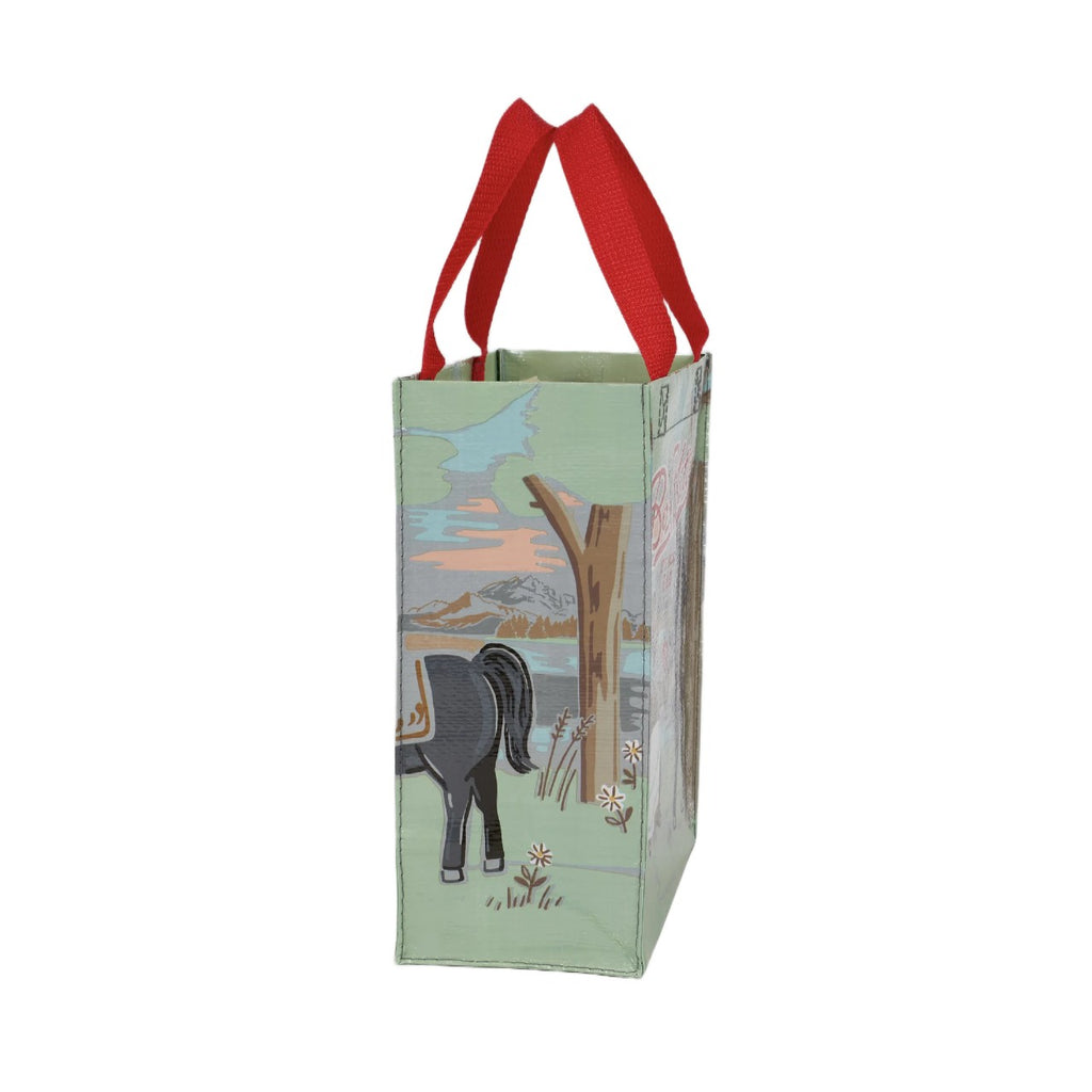 Boss Kitty Handy Tote Bag Blue Q Apparel & Accessories - Bags - Reusable Shoppers & Tote Bags