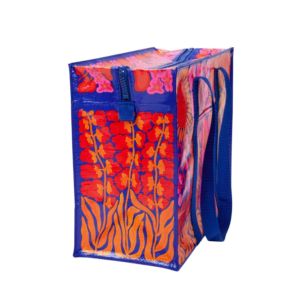 Bright Blooms Shoulder Tote Bag Blue Q Apparel & Accessories - Bags - Reusable Shoppers & Tote Bags