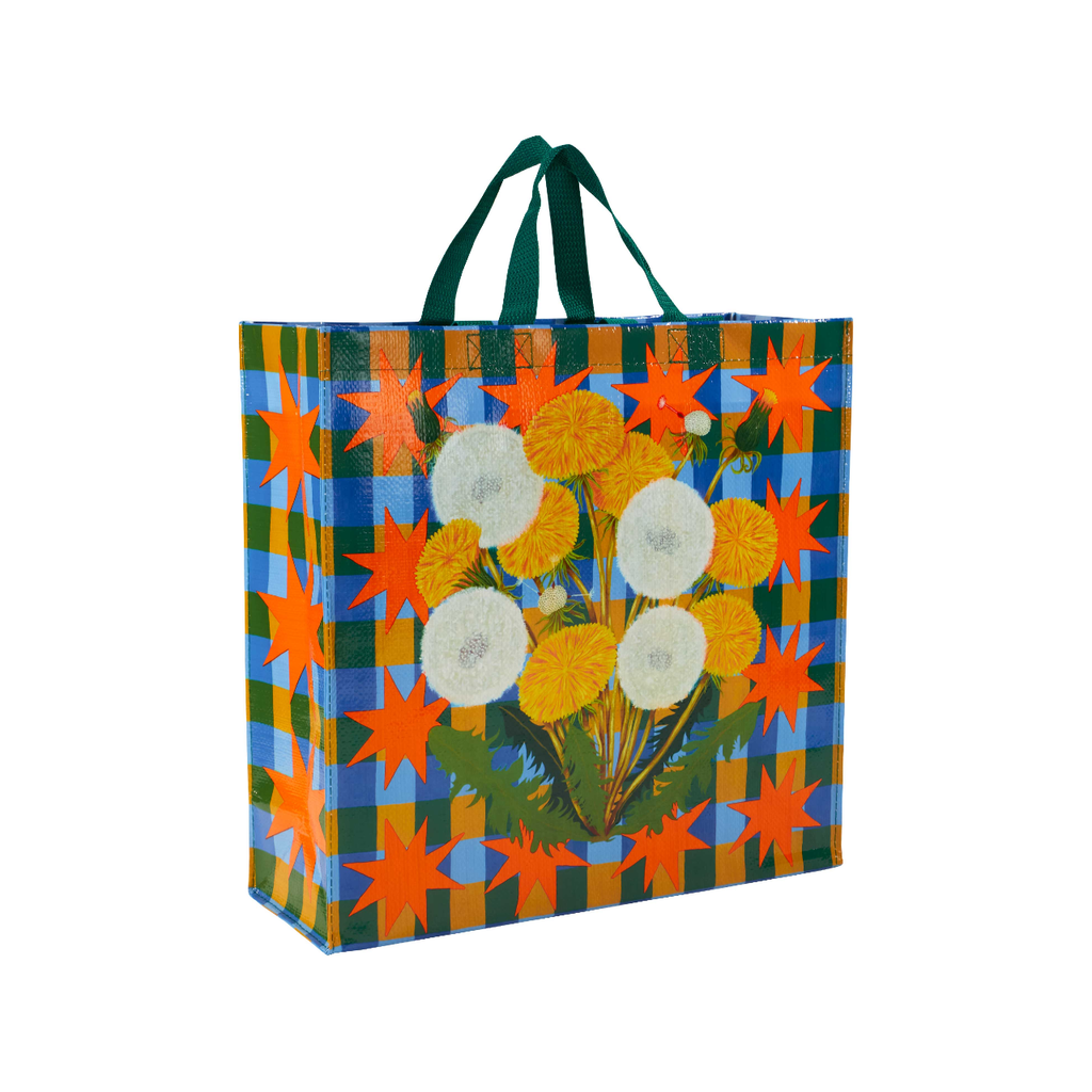 Dandelion Pop Shopper Blue Q Apparel & Accessories - Bags - Reusable Shoppers & Tote Bags