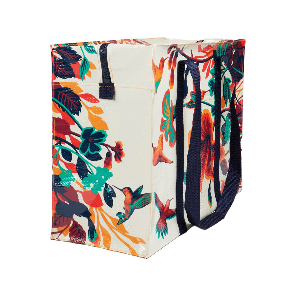 Hummingbird Shoulder Tote Bag Blue Q Apparel & Accessories - Bags - Reusable Shoppers & Tote Bags