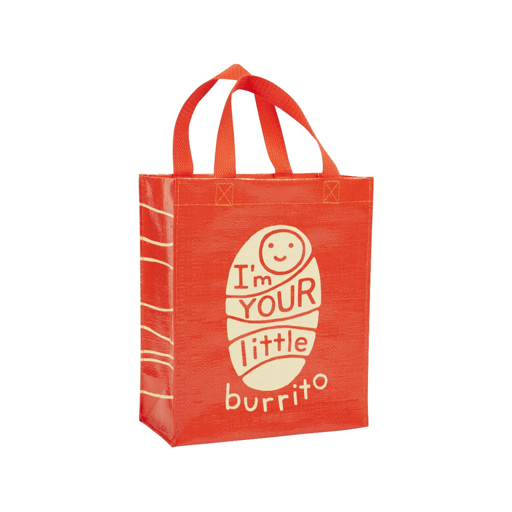 Little Burrito Handy Tote Bag Blue Q Apparel & Accessories - Bags - Reusable Shoppers & Tote Bags