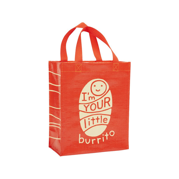 Little Burrito Handy Tote Bag Blue Q Apparel & Accessories - Bags - Reusable Shoppers & Tote Bags