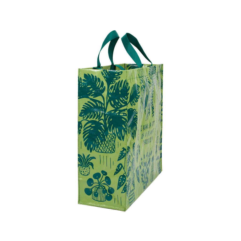 Plant Problem Shopper Tote Bag Blue Q Apparel & Accessories - Bags - Reusable Shoppers & Tote Bags
