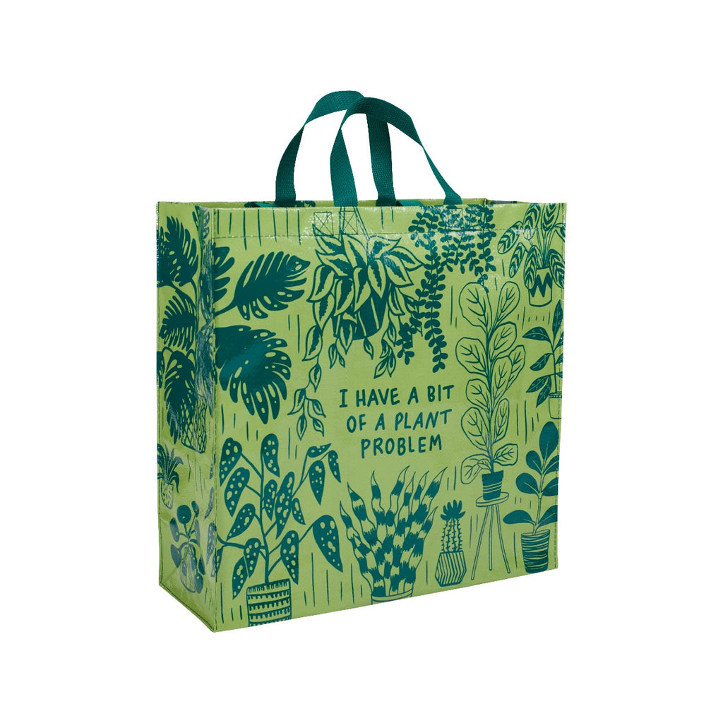 Plant Problem Shopper Tote Bag Blue Q Apparel & Accessories - Bags - Reusable Shoppers & Tote Bags