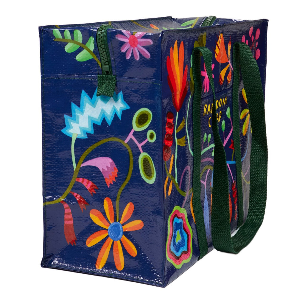 Random Crap Shoulder Tote Bag Blue Q Apparel & Accessories - Bags - Reusable Shoppers & Tote Bags