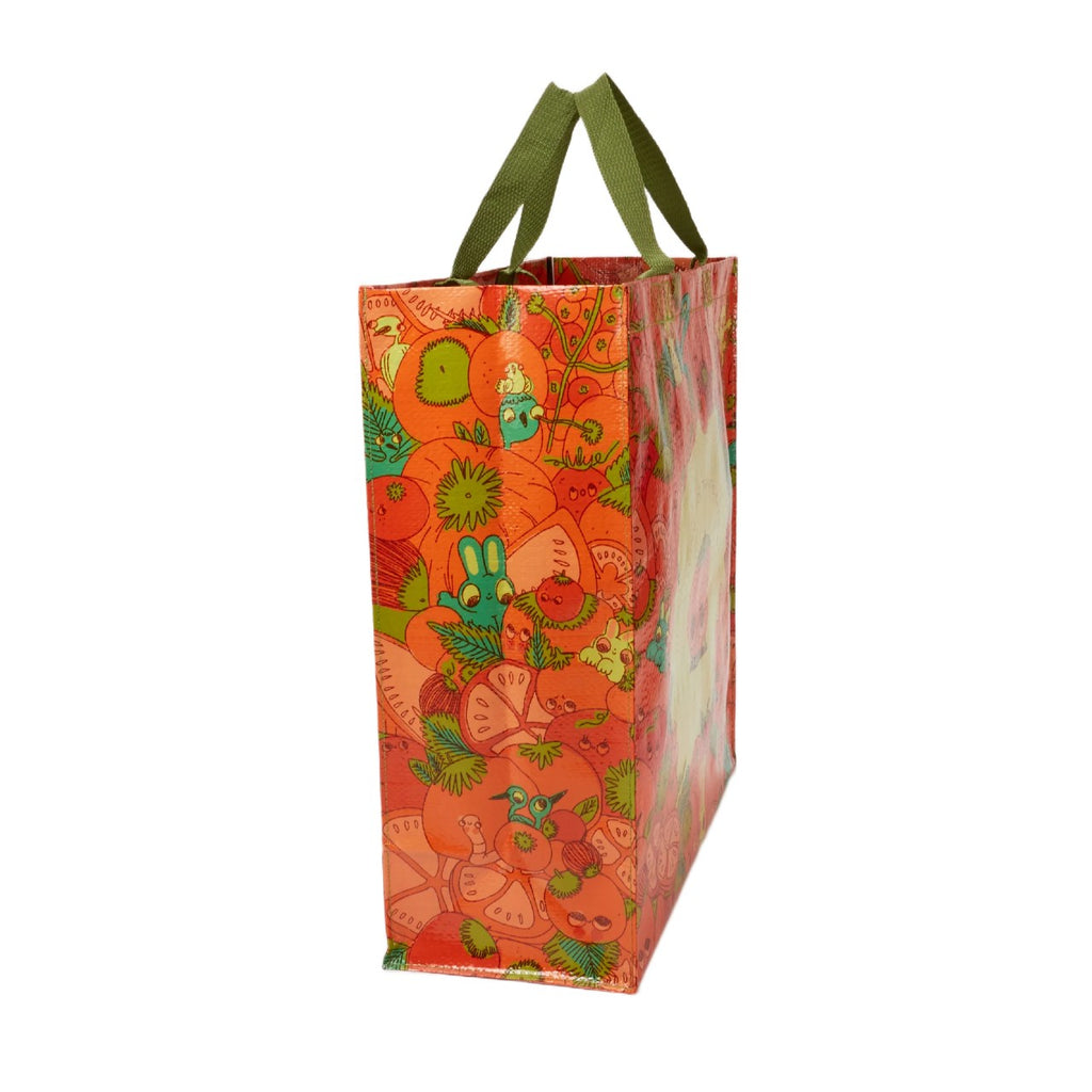 Tomato Season Shopper Tote Bag Blue Q Apparel & Accessories - Bags - Reusable Shoppers & Tote Bags