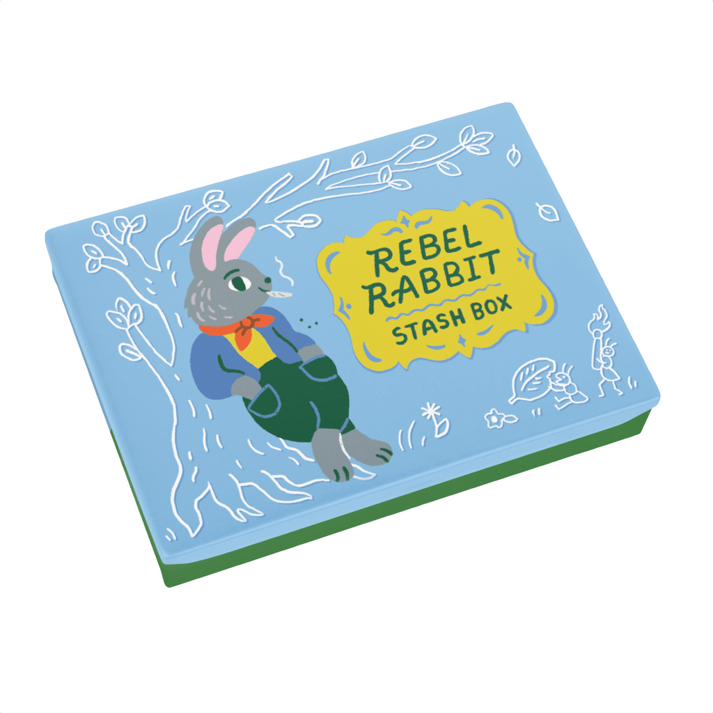 GG631 - Rebel Rabbit Pocket Box Blue Q Apparel & Accessories