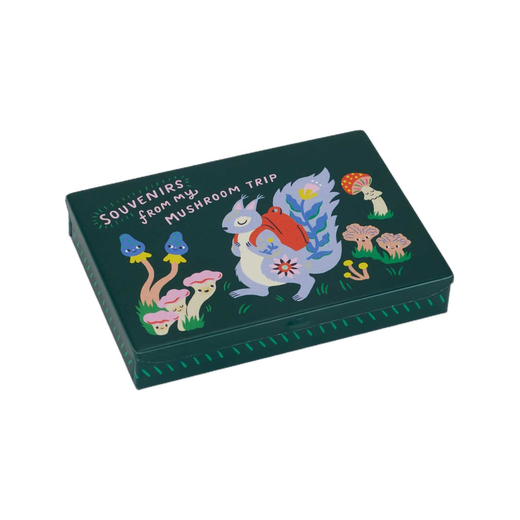 Mushroom Trip Pocket Box Blue Q Apparel & Accessories