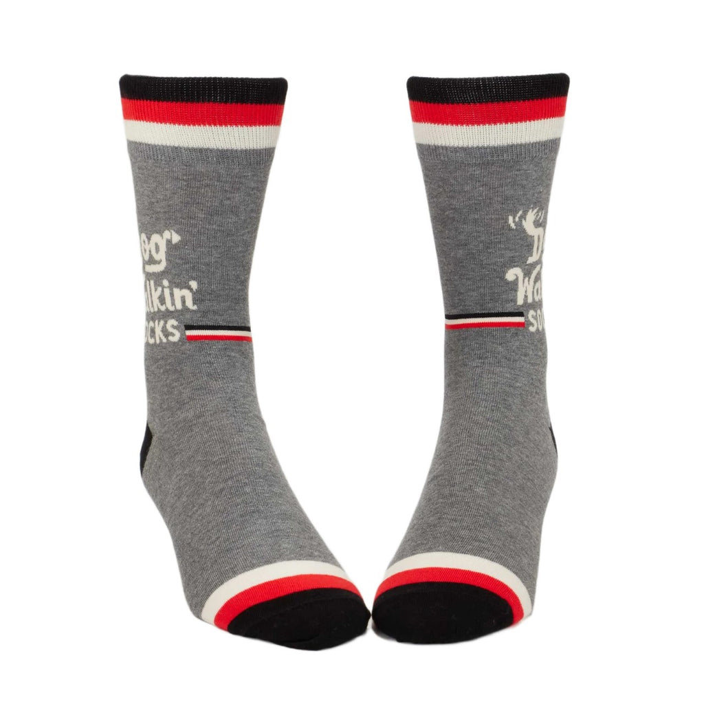 Dog Walkin Crew Socks - Mens Blue Q Apparel & Accessories - Socks - Adult - Mens
