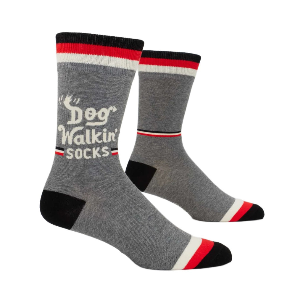 Dog Walkin Crew Socks - Mens Blue Q Apparel & Accessories - Socks - Adult - Mens