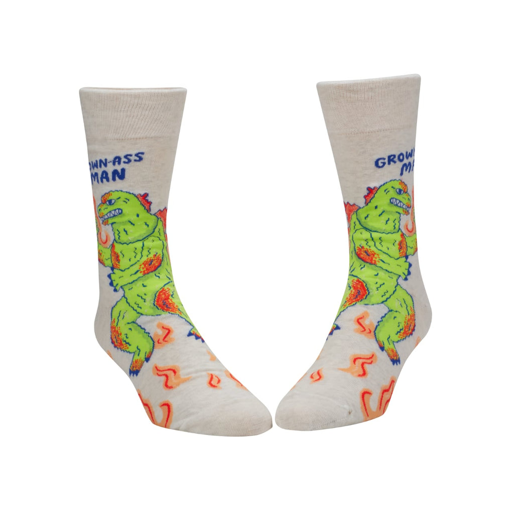 Grown Ass Man Crew Socks - Mens Blue Q Apparel & Accessories - Socks - Adult - Mens