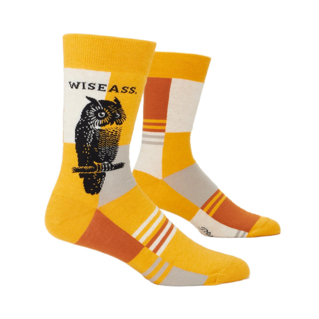 Wiseass Crew Socks - Mens Blue Q Apparel & Accessories - Socks - Adult - Mens